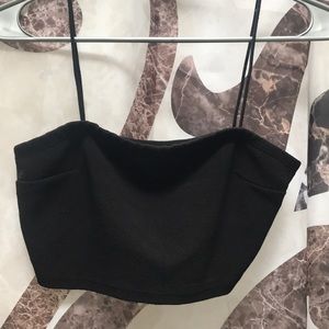 Black crop top